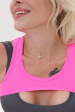 Топ FITNESS фуксия неон