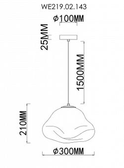 Подвесной светильник Wertmark Isola WE219.02.143