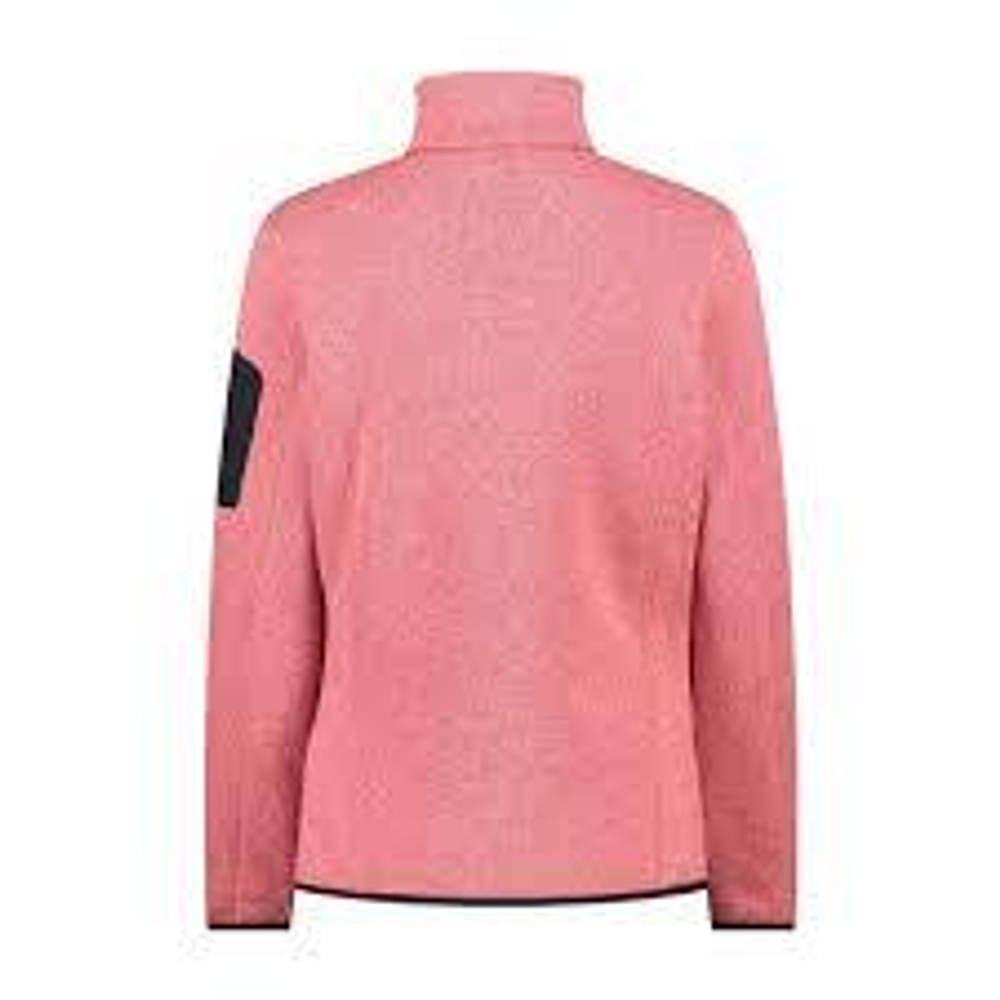 Толстовка флисовая CMP Women's Fleece Knit Tech 3H14746 Jacket, артикул 3H14746, цвет ORCHIDEA-LOTUS (09CR)