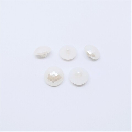 Пуговицы №641, на ножке, 13мм,цв.белый (RB z-13)