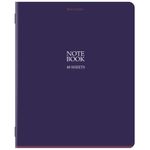 Тетрадь А5, 48 л., BRAUBERG, скоба, клетка, SoftTouch, "NoteBookMono", (микс в спайке), 405325