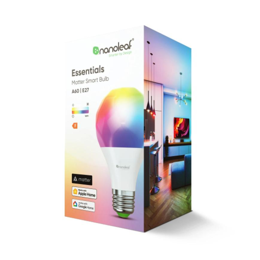 Умная цветная лампочка Nanoleaf Matter Smart Bulb A60 (E27) (комплект — 1 шт.)