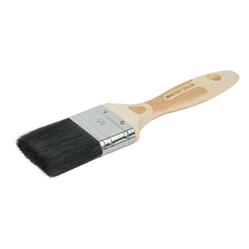 Кисть флейцевая 50 мм черная натуральная щетина Master Color