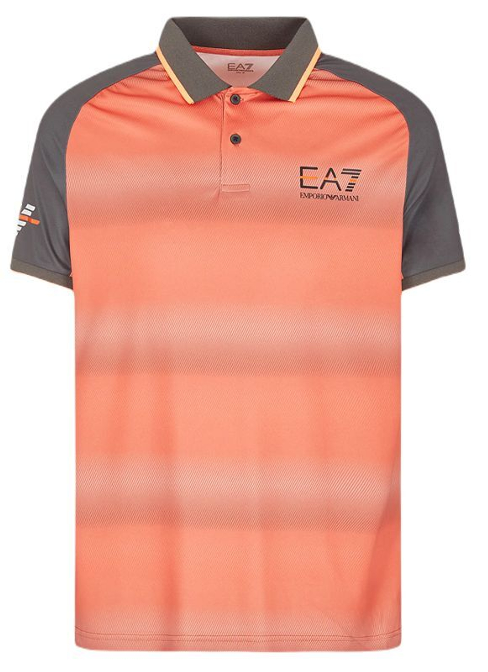 Мужское теннисное поло EA7 Man Jersey Polo Shirt - Коричневый