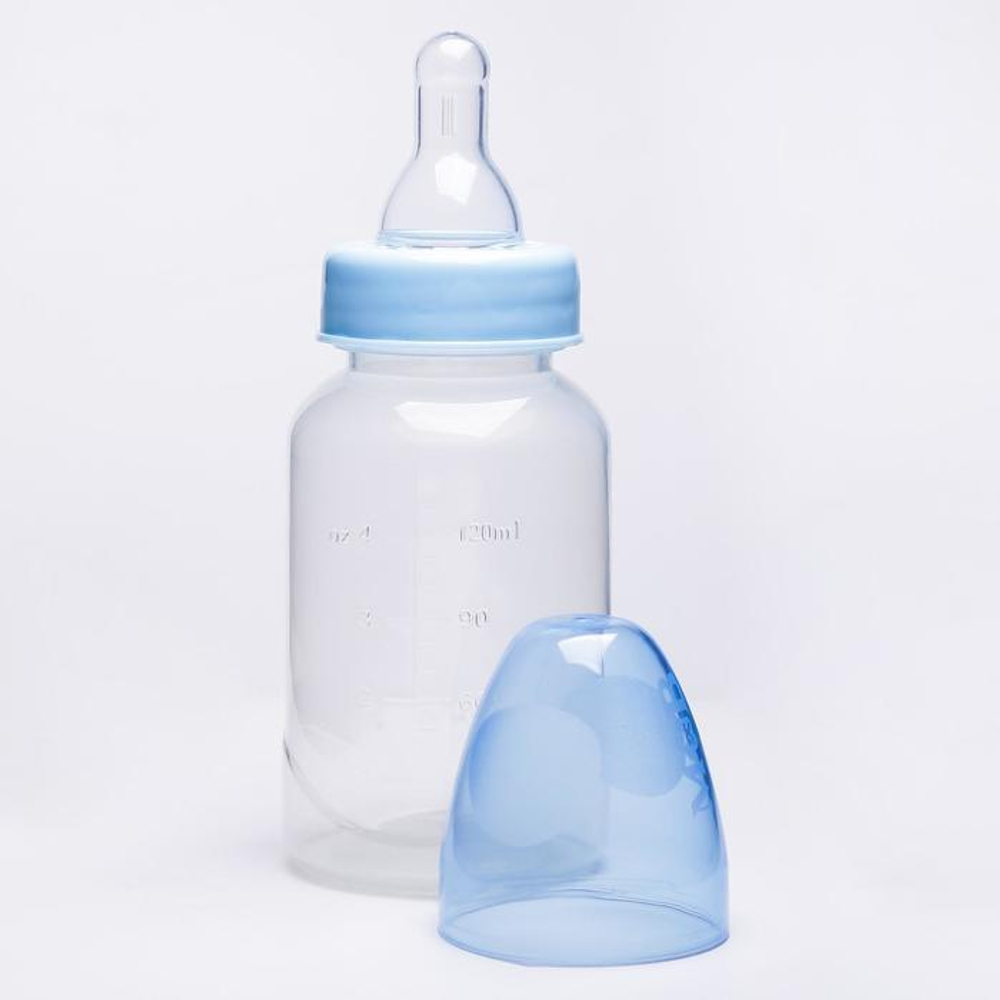 2969792 Бутылочка для кормления детская классическая, 150 мл, от 0 мес., цвет синий