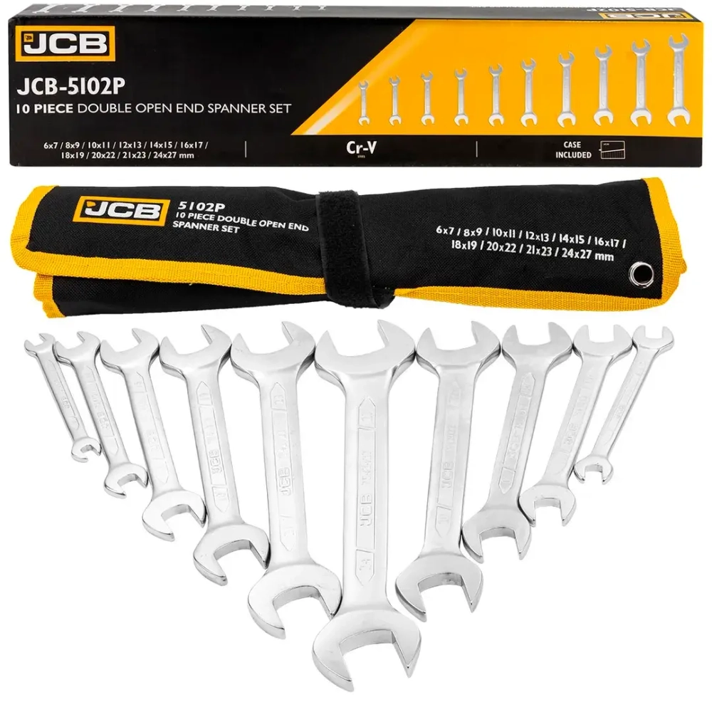 Набор ключей рожковых 10пр. JCB JCB-5102P