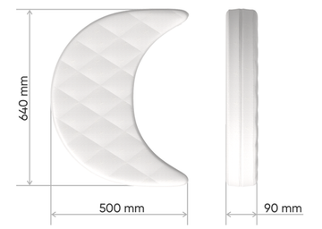 Матрас дополнитель до 165 см Ellipsebed 9 см