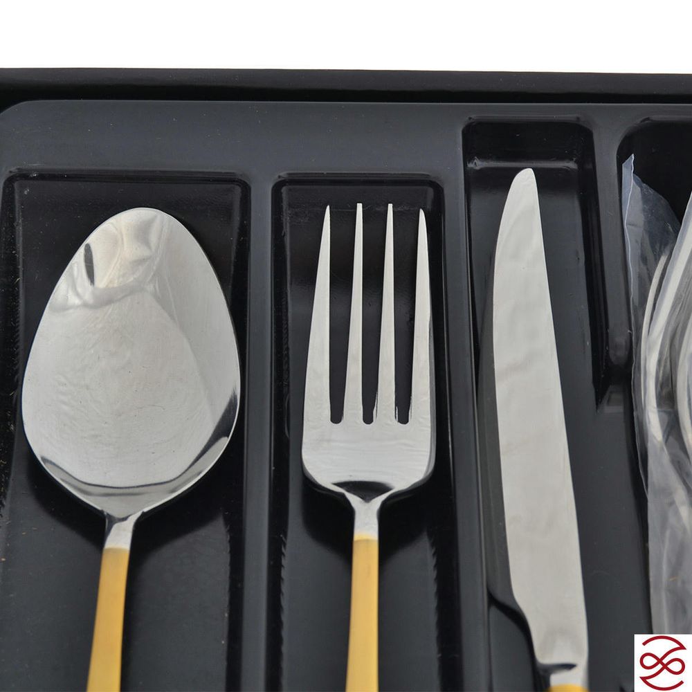 Набор столовых приборов Artful Kosk Gold 24 пр.