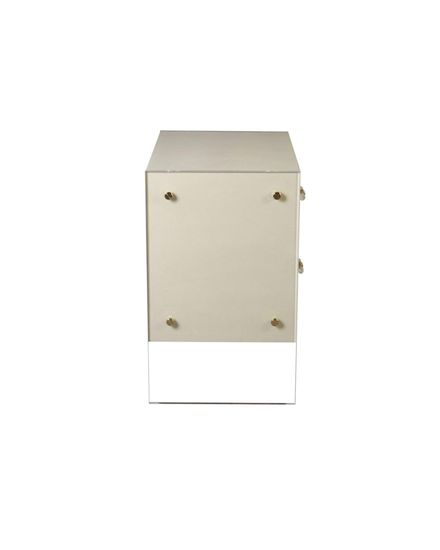 Бежевая прикроватная тумба “Берк”