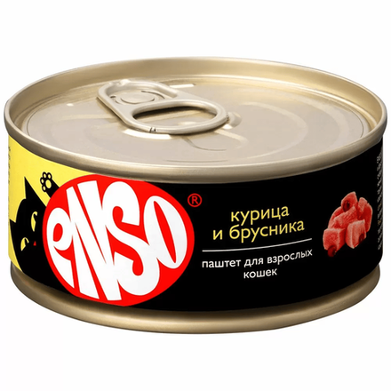 ENSO Паштет для кошек (Курица, брусника)