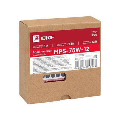 Блок питания 12В MPS-75W-12 PROxima EKF mps-75w-12