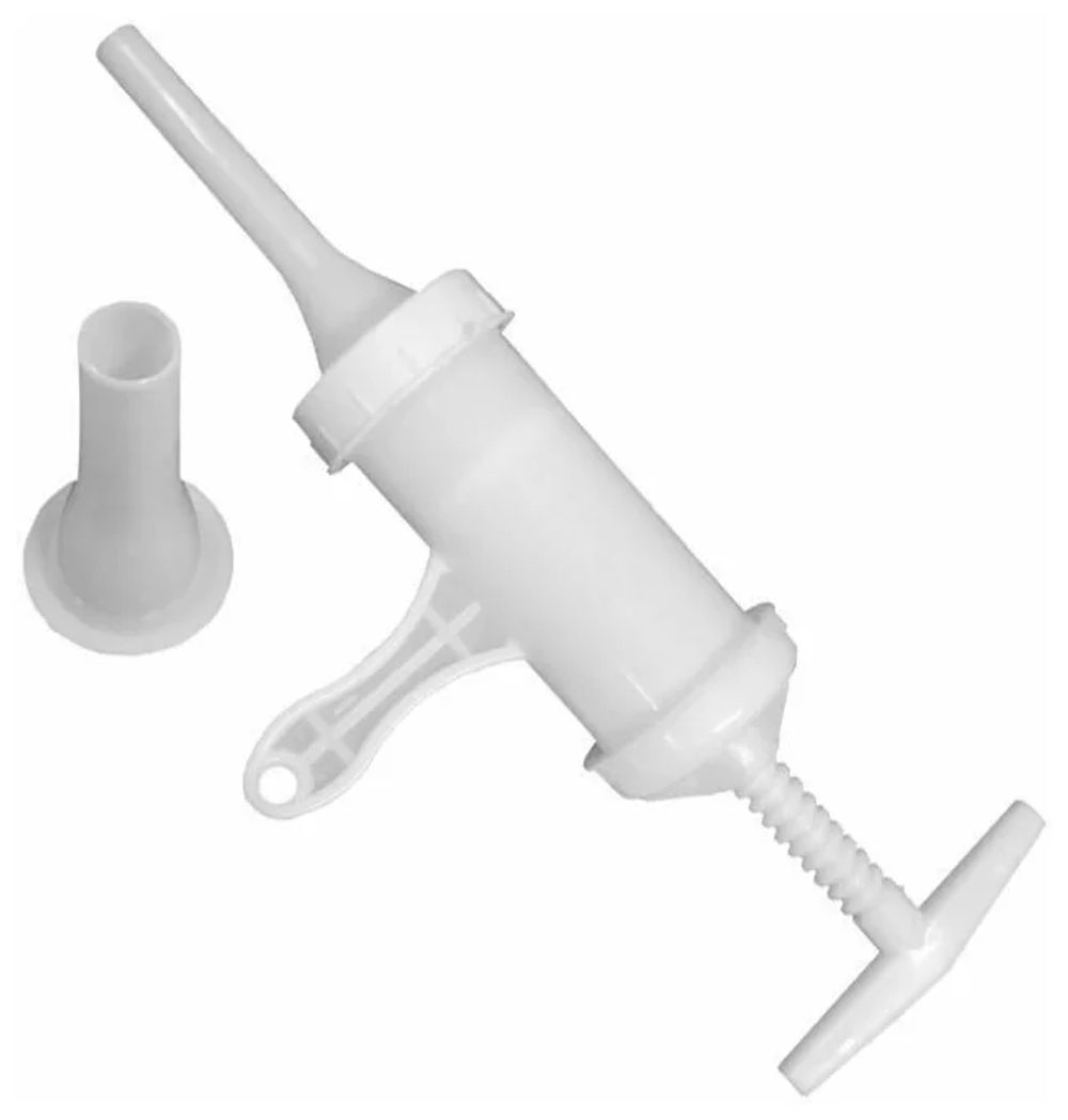 Ручной шприц пласт. д/колбас. Фаршеемкость 300 гр.