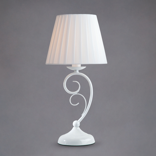 Классическая настольная лампа 01090/1 белый