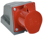 Розетка стационарная ССИ-114 16А-6ч/380-415В 3P+PE IP44 IEK
