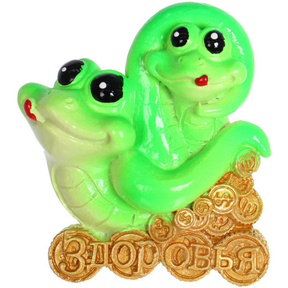 Магнит «Змея - На удачу! 5,5*7,5 см, микс