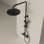 Душевая стойка Sancos Teo c термостатом, черный матовый, SC11001MB