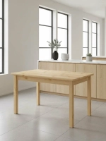 Стол обеденный 800 х 1200 сосна, бесцветный лак