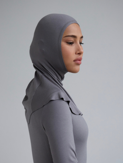 Балаклава утонченная без шва серая