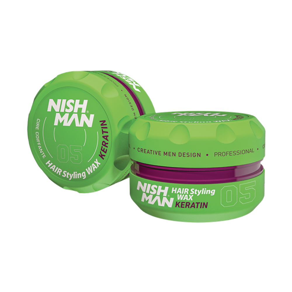 ВОСК ДЛЯ ВОЛОС NISHMAN AQUA HAIR STYLING WAX 05 KERATIN Аромат: лесные ягоды