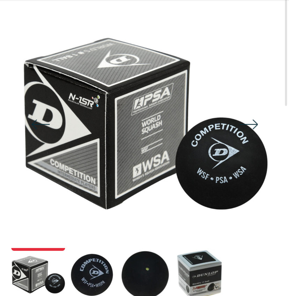 Dunlop Oficial Balls 1-Yellow Intermediate `Players Competition 1 шт