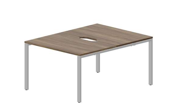 Составной стол Strike на 2 рабочих места 1180х1566х750мм (2 эргономичных выреза)