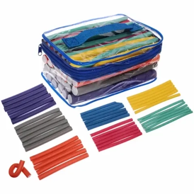 Бигуди в косметичке бумеранги «Magic Curl» 42шт, цвет микс, длина-18см (четыре разных диаметра)