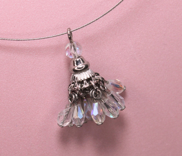 Подвеска бусины прозрачные 22 мм