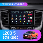 Teyes CC4 Pro 9" для Mitsubishi Pajero Sport, L200 2018-2020 (прав)