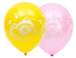 Шар (12''/30 см) С Рожден Девочка, пастель, 50 шт.
