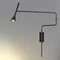 7031/1W HIGHTECH ODL25 677 Настенный светильник черн/металл/металл с выкл. IP20 LED GU10 9W 220V IZZY