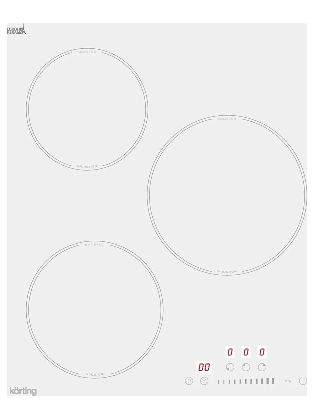 Индукционная варочная панель Korting HI 43053 BW, 45 см