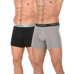 Набор из 2 мужских трусов-боксеров Emporio Armani - черных и серых (Размер: M) (Цвет: разноцветный)