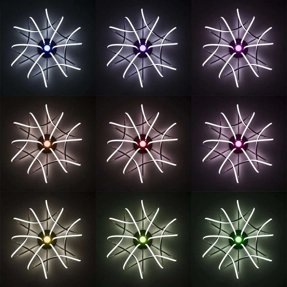 Citilux Мишель CL229161 RGB Люстра светодиодная с пультом Хром