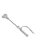 Белый кожаный мини-стек - 36 см. (Цвет: белый)