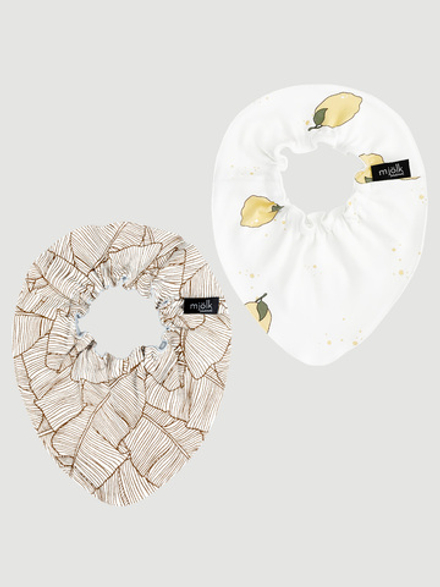 Сет из 2х нагрудников Mjölk Mini Лимоны/Palm Tree