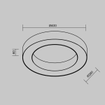 Потолочный светильник Technical C093CL-36W3K-W