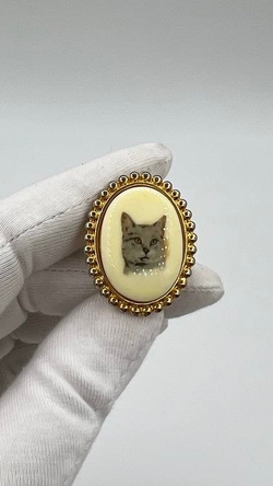 Накладка на пуговицу Кот NONY