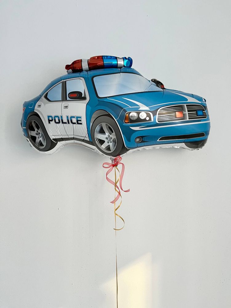Шар-фигура, фольга, &quot;Машина полицейская синяя&quot; (GRABO), 31&quot;/78 см