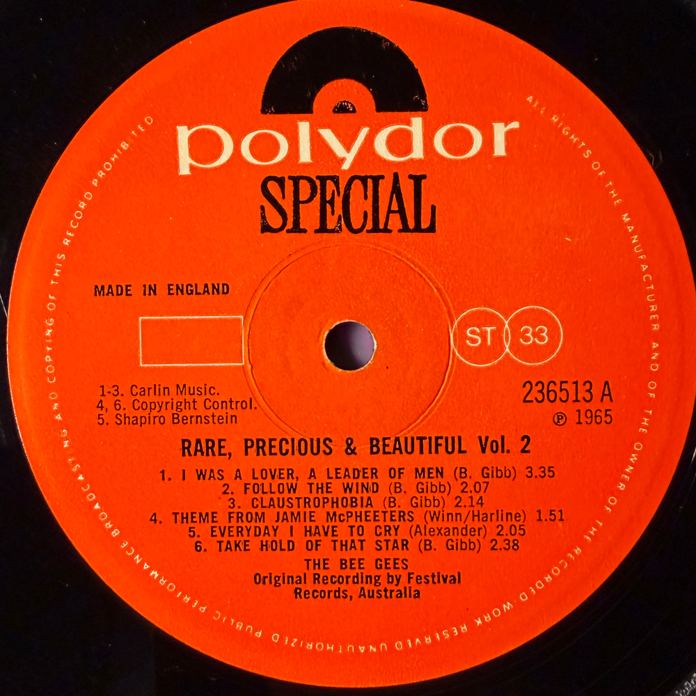 The Bee Gees ‎– Rare, Precious & Beautiful - Volume 2 (Англия 1969г.) Т