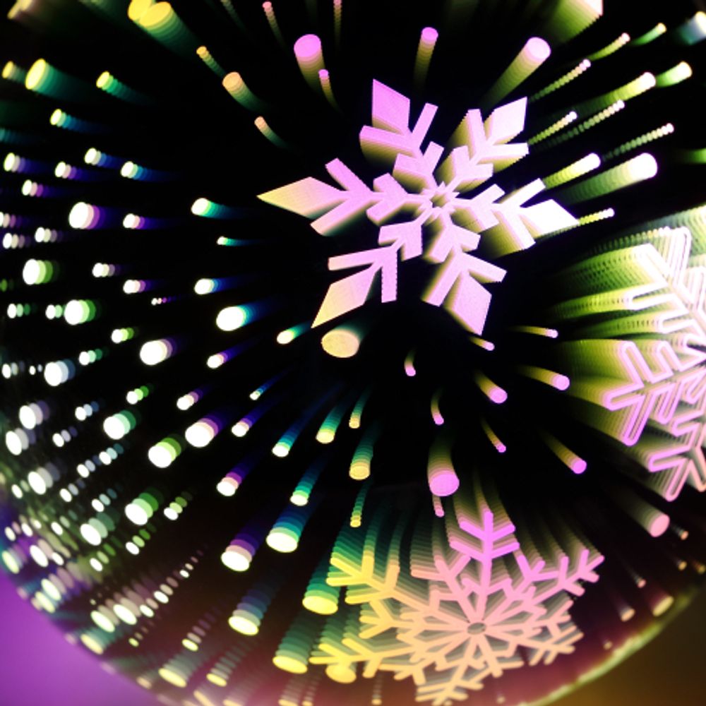 Светодиодная новогодняя фигура ЭРА ENGDS-15 Снежинки 6 LED