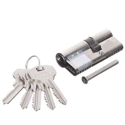 Личинка замка двери Apecs, SC-70(30/40)-Z-NI/Ni, 70 мм, никель