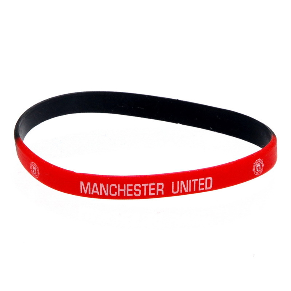 Браслет ФК Manchester United ( красно- чёрный )