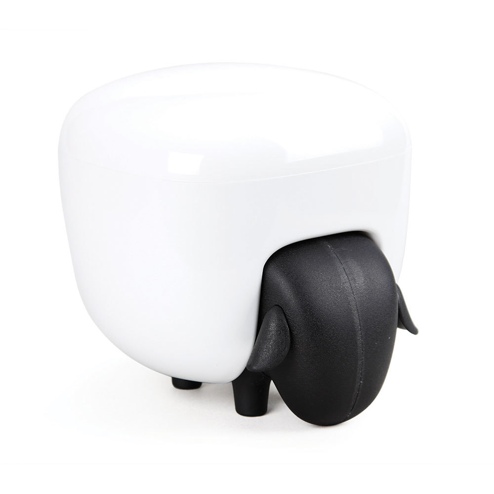 Держатель для ватных дисков Sheep чёрный-белый Qualy