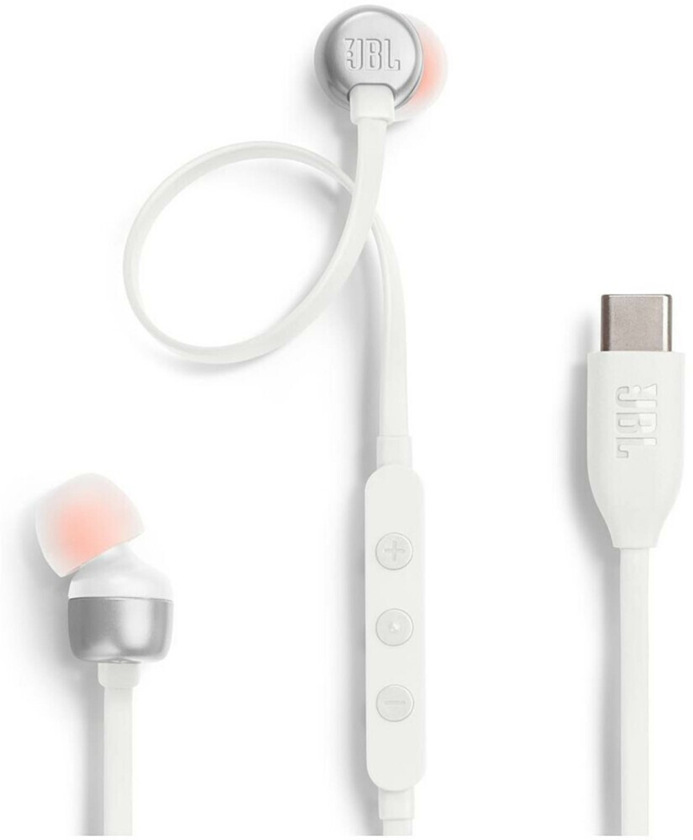 Наушники JBL Tune 310C USB-C White, внутриканальные