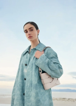 POLENE СУМКА NODDE, ЦВЕТ МЕЛА