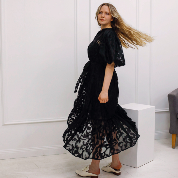 Платье, цвет черный, Италия