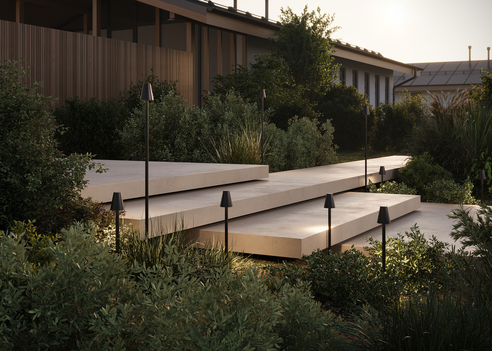 Грунтовый светодиодный светильник Maytoni Cane O504FL-L1B3K