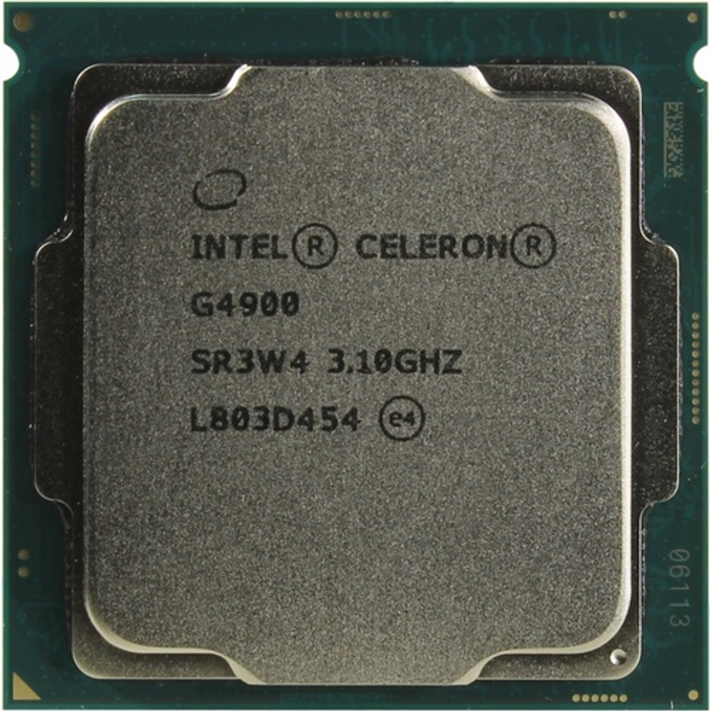 Процессор CPU Intel Celeron G4900 3.1 GHz/2core/SVGA UHD Graphics 610/ 2Mb/54W/8 GT/s LGA1151