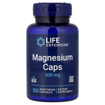Life Extension, Магний в капсулах, 500 мг, 100 вегетарианских капсул