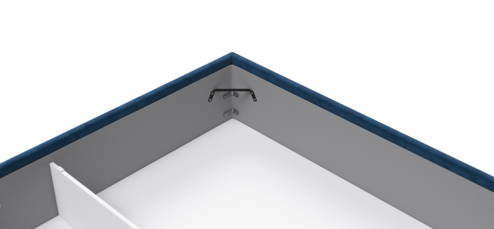 Кровать Босс Классик 180*200 Монолит синий (последний экземпляр)